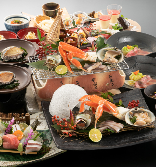 【アネックス開業20周年記念プレミアムプラン】鮑陶板焼きと海鮮網焼きプラン